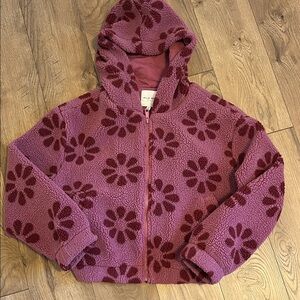 Wild Rose Mauve Fleece Jacket